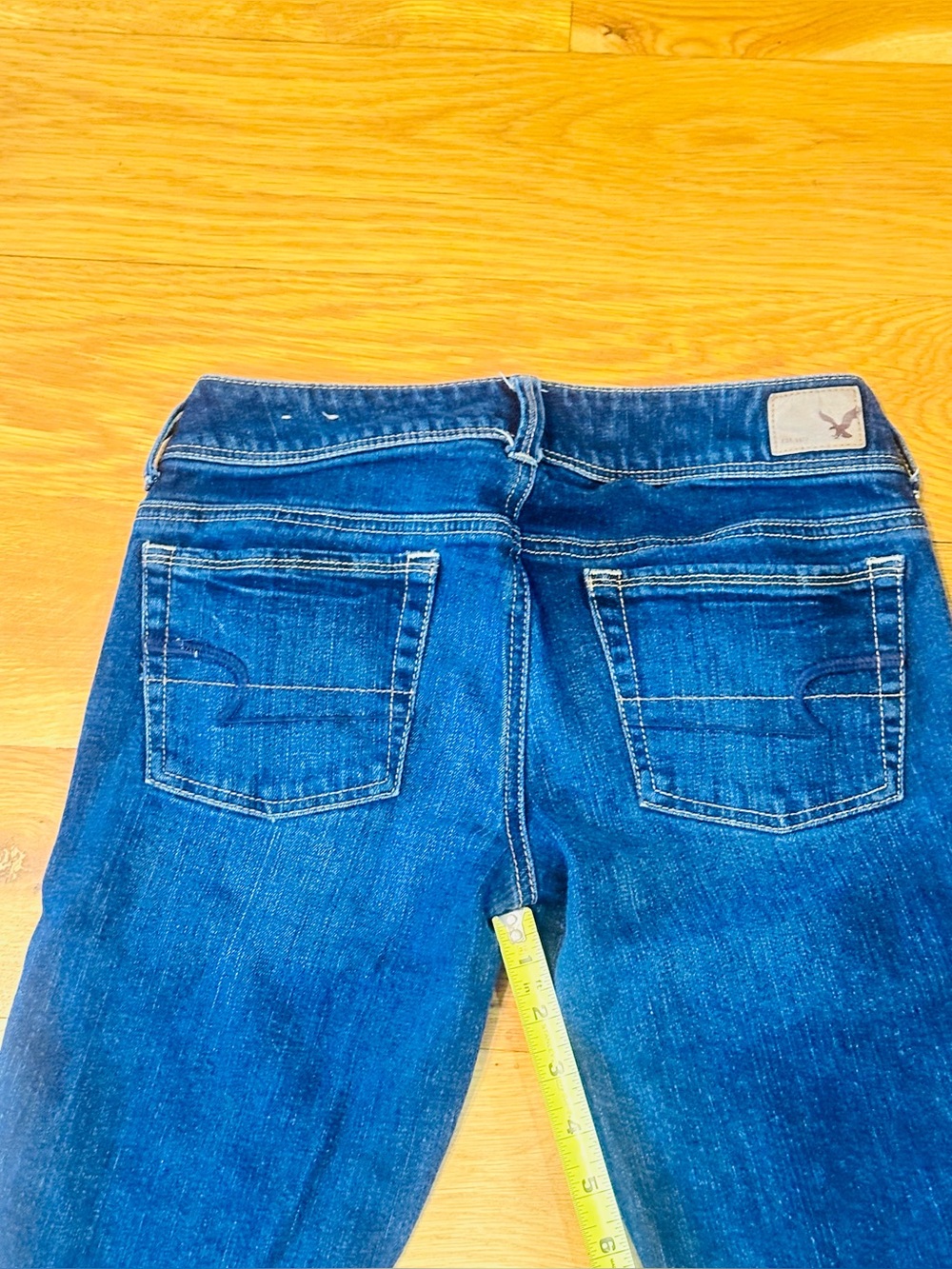 American Eagle Women's Dark Wash Kick Boot Stretch Jeans size 2 07/13 - Picture 5 of 8
